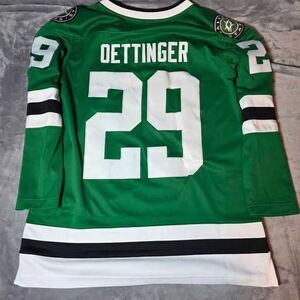 Jake Oettinger Dallas Stars Womens Medium Fanatics NHL Jersey